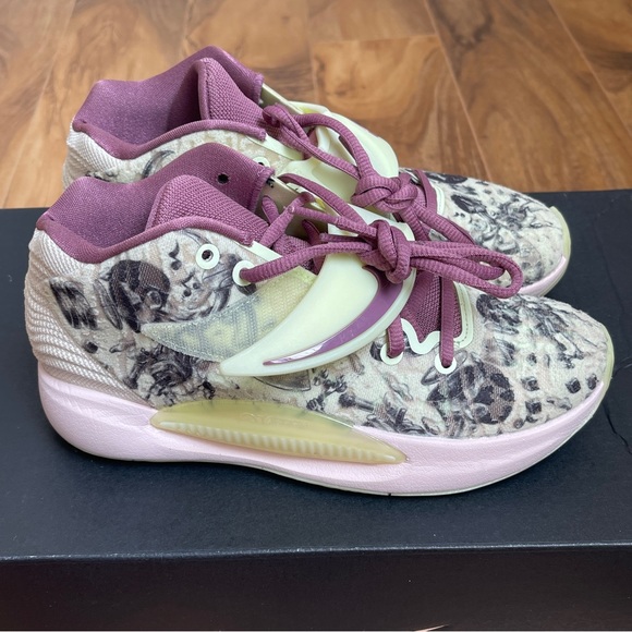 NWOB Nike KD 14 ‘ Surrealism’ Basketball Shoe Lime Ice CW3935-300 Men 5 WMNS 6.5 - Picture 6 of 8